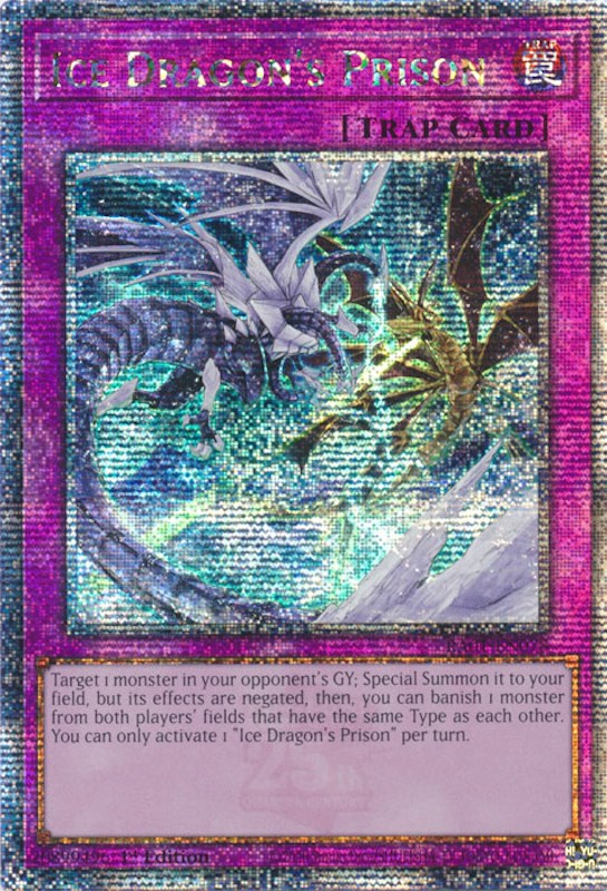 Ice Dragon's Prison [RA01-EN078] Quarter Century Secret Rare | Fandemonia Ltd