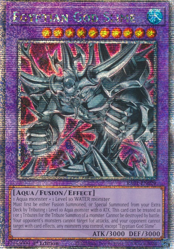 Egyptian God Slime [RA01-EN029] Quarter Century Secret Rare | Fandemonia Ltd