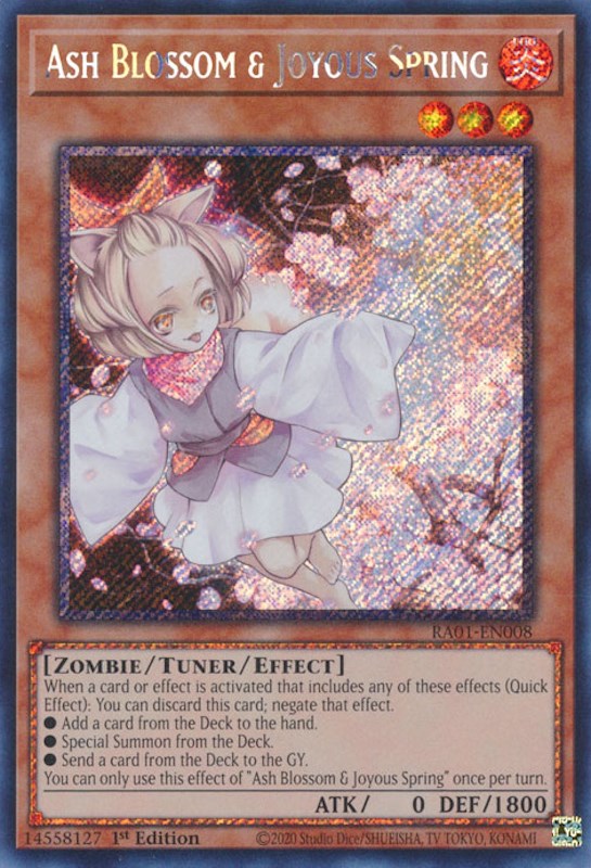 Ash Blossom & Joyous Spring [RA01-EN008] Platinum Secret Rare | Fandemonia Ltd