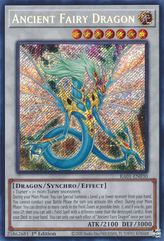 Ancient Fairy Dragon [RA01-EN030] Secret Rare | Fandemonia Ltd