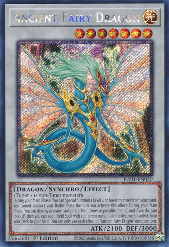 Ancient Fairy Dragon [RA01-EN030] Platinum Secret Rare | Fandemonia Ltd