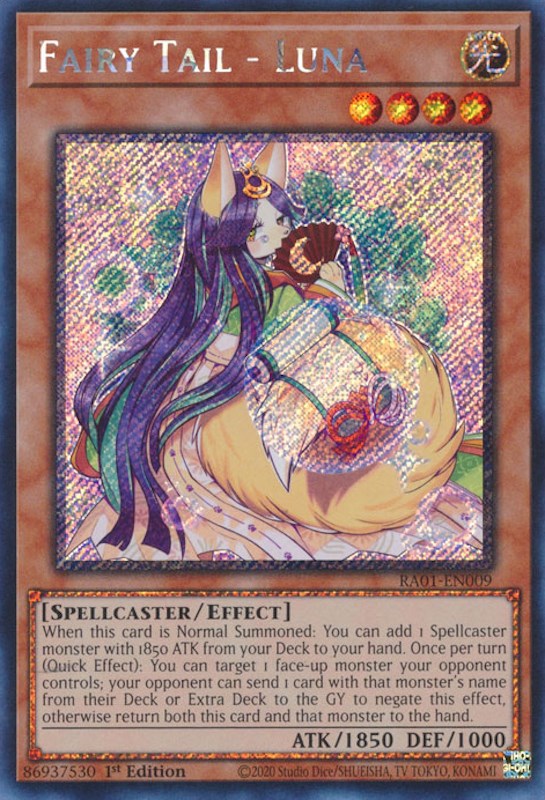 Fairy Tail - Luna [RA01-EN009] Platinum Secret Rare | Fandemonia Ltd