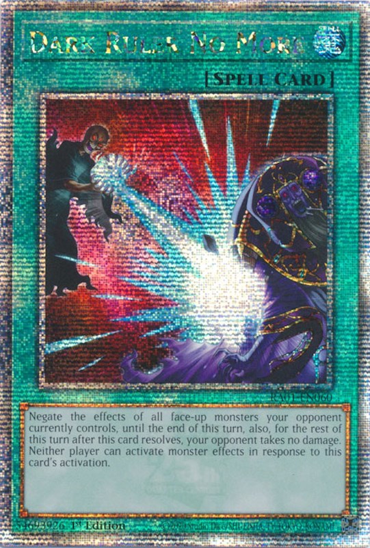 Dark Ruler No More [RA01-EN060] Quarter Century Secret Rare | Fandemonia Ltd