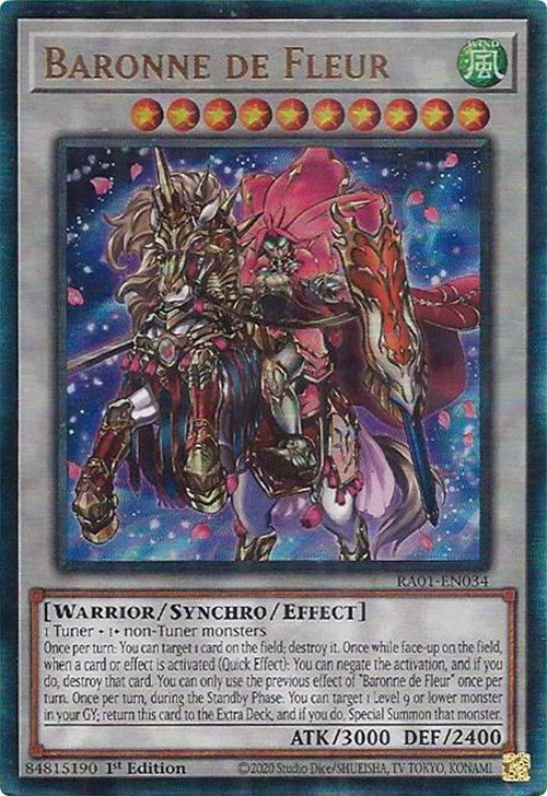 Baronne de Fleur [RA01-EN034] Prismatic Ultimate Rare | Fandemonia Ltd