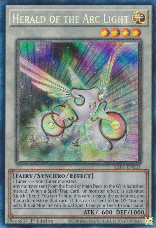 Herald of the Arc Light [RA01-EN031] Prismatic Collector's Rare | Fandemonia Ltd