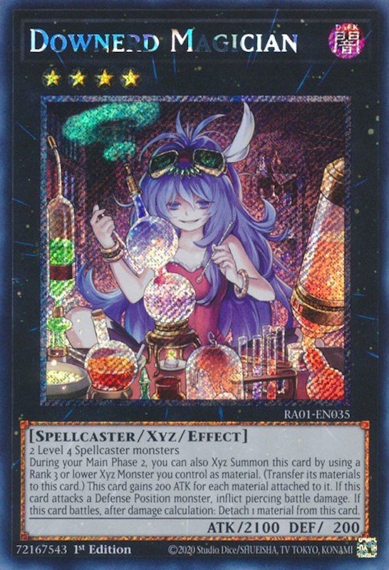 Downerd Magician [RA01-EN035] Platinum Secret Rare | Fandemonia Ltd