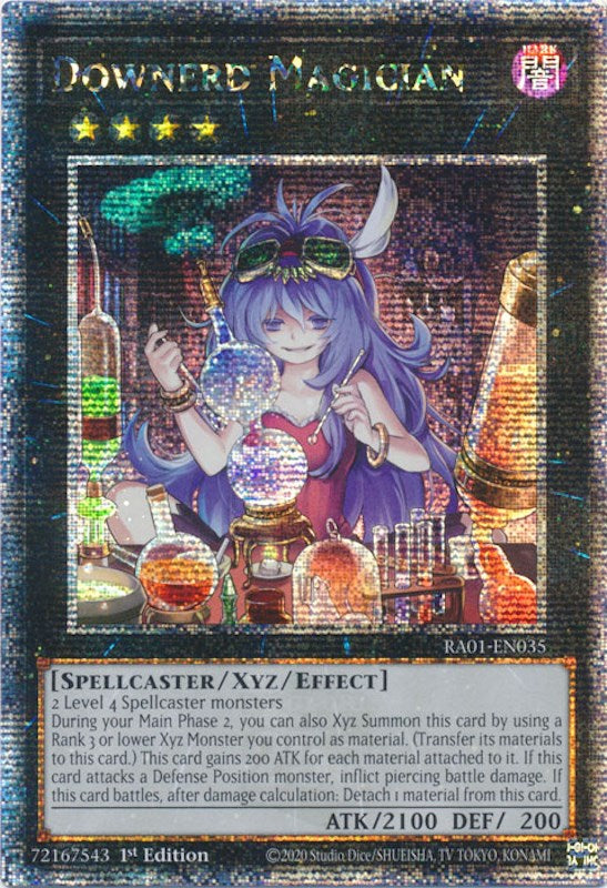 Downerd Magician [RA01-EN035] Quarter Century Secret Rare | Fandemonia Ltd