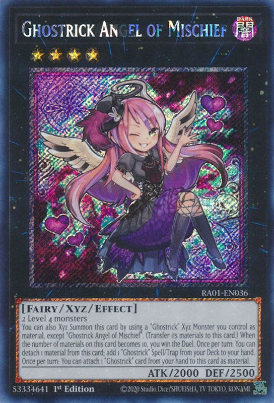 Ghostrick Angel of Mischief [RA01-EN036] Platinum Secret Rare | Fandemonia Ltd