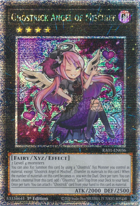 Ghostrick Angel of Mischief [RA01-EN036] Quarter Century Secret Rare | Fandemonia Ltd