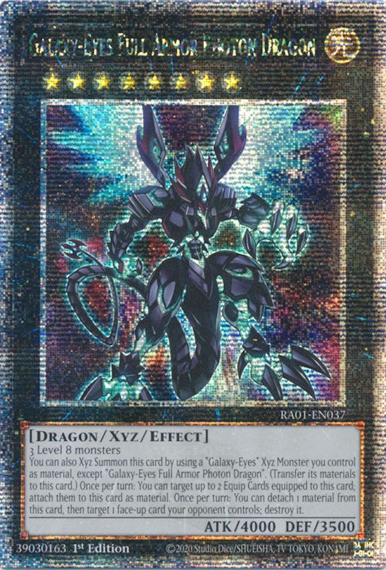 Galaxy-Eyes Full Armor Photon Dragon [RA01-EN037] Quarter Century Secret Rare | Fandemonia Ltd