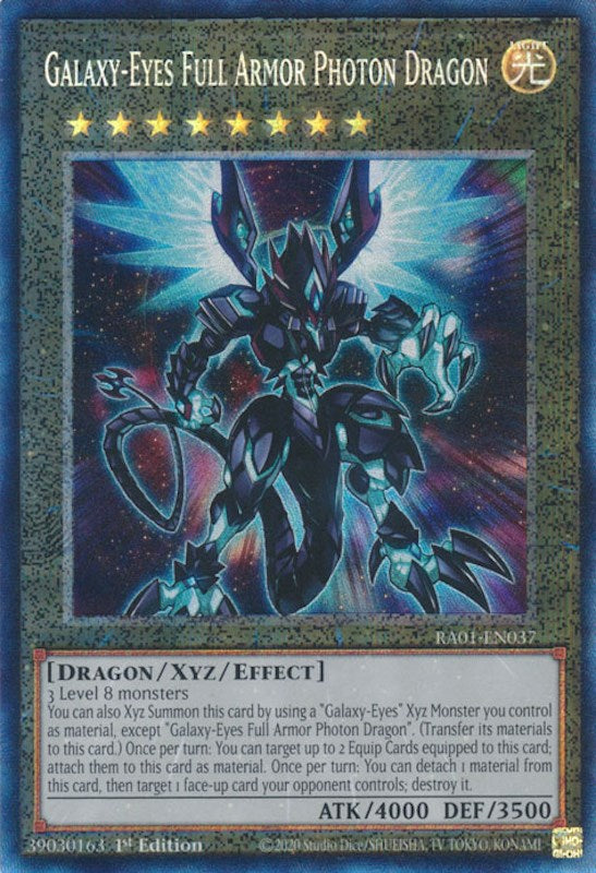 Galaxy-Eyes Full Armor Photon Dragon [RA01-EN037] Prismatic Collector's Rare | Fandemonia Ltd