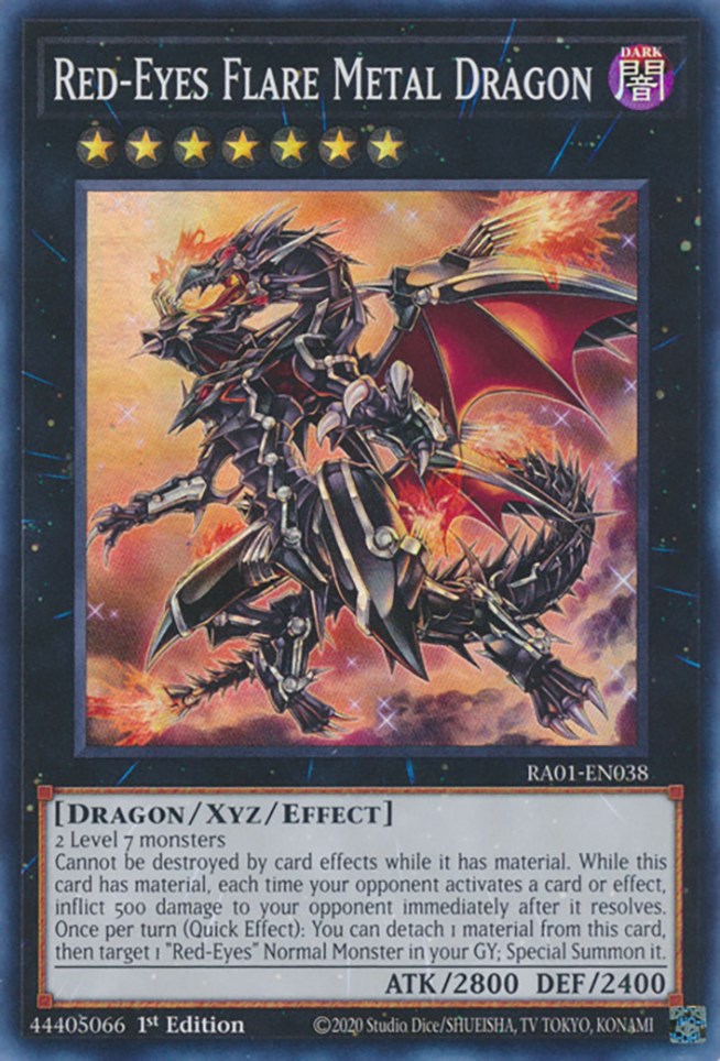 Red-Eyes Flare Metal Dragon [RA01-EN038] Super Rare | Fandemonia Ltd