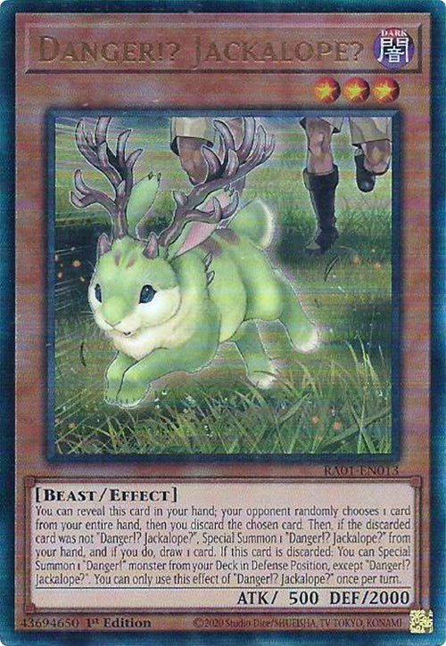 Danger!? Jackalope? [RA01-EN013] Prismatic Ultimate Rare | Fandemonia Ltd