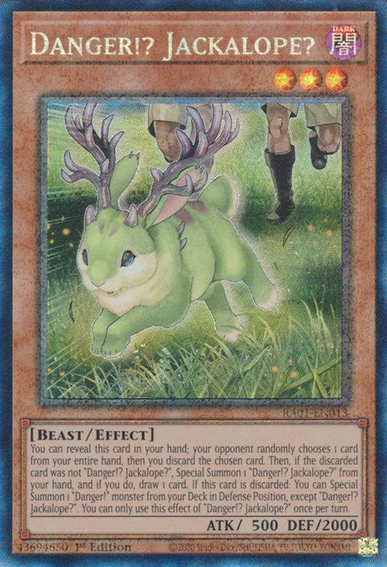 Danger!? Jackalope? [RA01-EN013] Prismatic Collector's Rare | Fandemonia Ltd