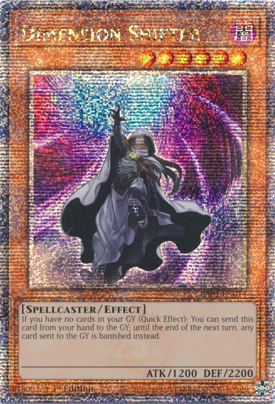 Dimension Shifter [RA01-EN014] Quarter Century Secret Rare | Fandemonia Ltd