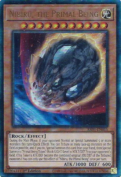 Nibiru, the Primal Being [RA01-EN015] Prismatic Ultimate Rare | Fandemonia Ltd