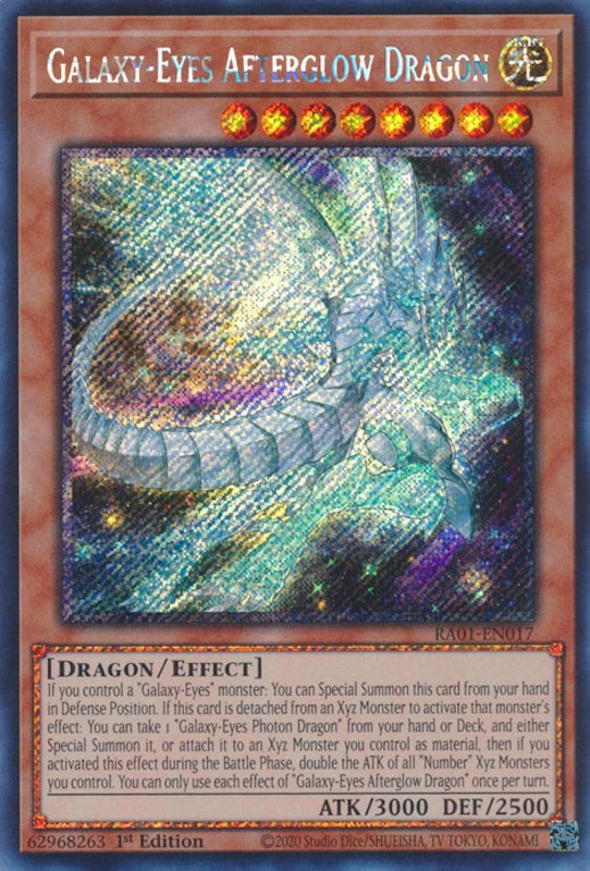 Galaxy-Eyes Afterglow Dragon [RA01-EN017] Platinum Secret Rare | Fandemonia Ltd