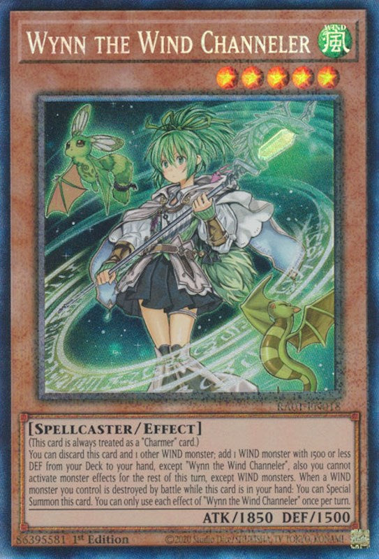 Wynn the Wind Channeler [RA01-EN018] Prismatic Collector's Rare | Fandemonia Ltd