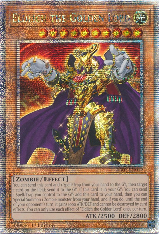 Eldlich the Golden Lord [RA01-EN019] Quarter Century Secret Rare | Fandemonia Ltd