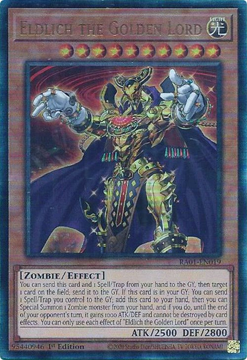 Eldlich the Golden Lord [RA01-EN019] Prismatic Ultimate Rare | Fandemonia Ltd