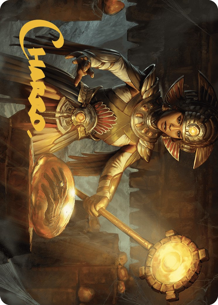 Curator of Sun's Creation Art Card (Gold-Stamped Signature) [The Lost Caverns of Ixalan Art Series] | Fandemonia Ltd