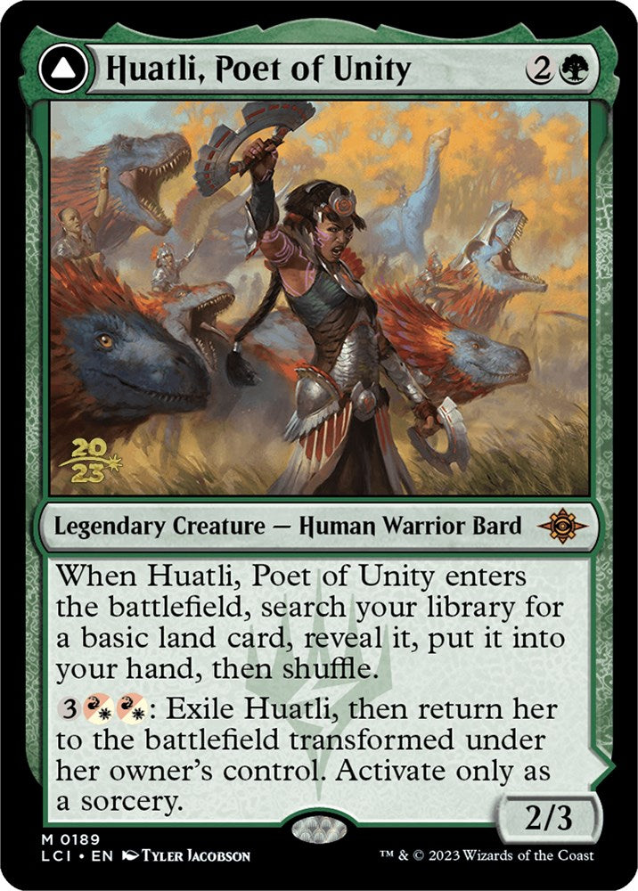 Huatli, Poet of Unity // Roar of the Fifth People [The Lost Caverns of Ixalan Prerelease Cards] | Fandemonia Ltd