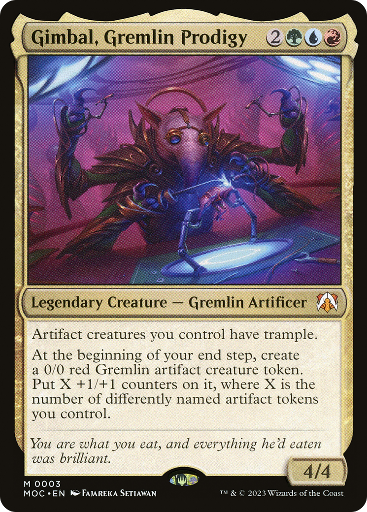 Gimbal, Gremlin Prodigy [March of the Machine Commander] | Fandemonia Ltd