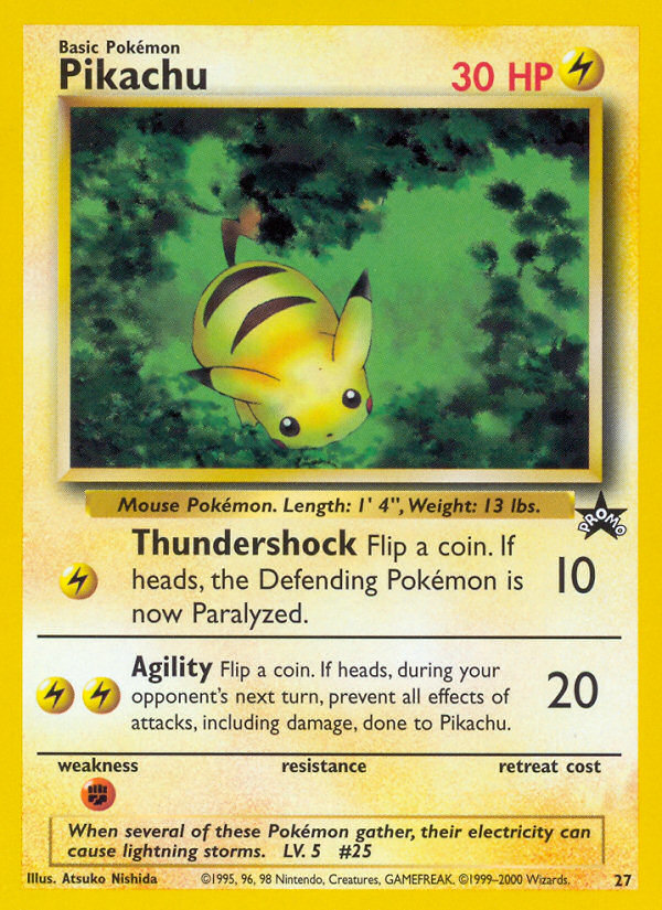 Pikachu (27) [Wizards of the Coast: Black Star Promos] | Fandemonia Ltd