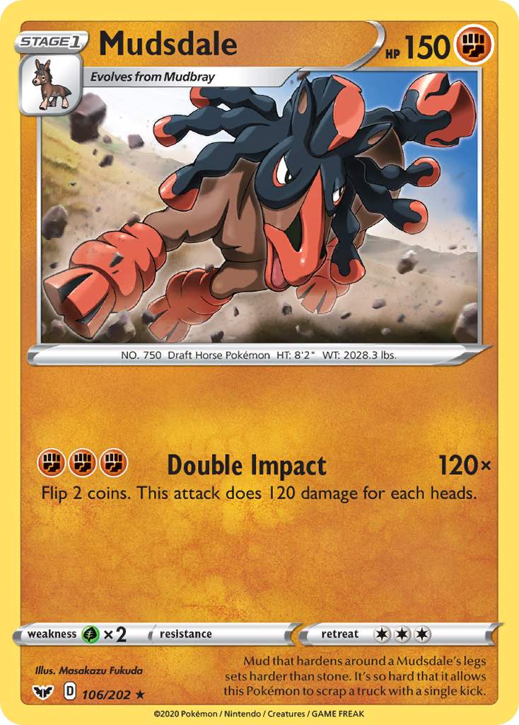 Mudsdale (106/202) [Sword & Shield: Base Set] | Fandemonia Ltd