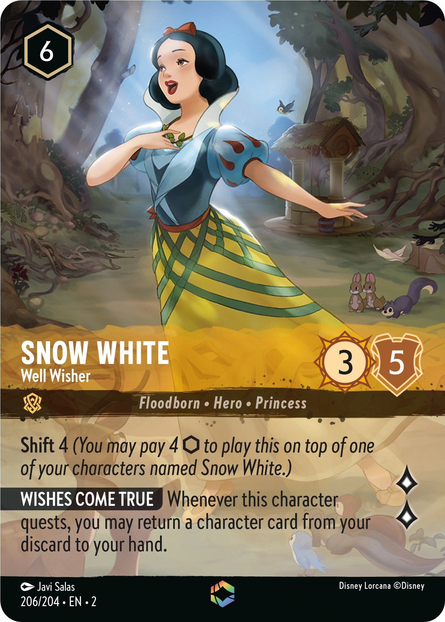 Snow White - Well Wisher (Enchanted) (206/204) [Rise of the Floodborn] | Fandemonia Ltd
