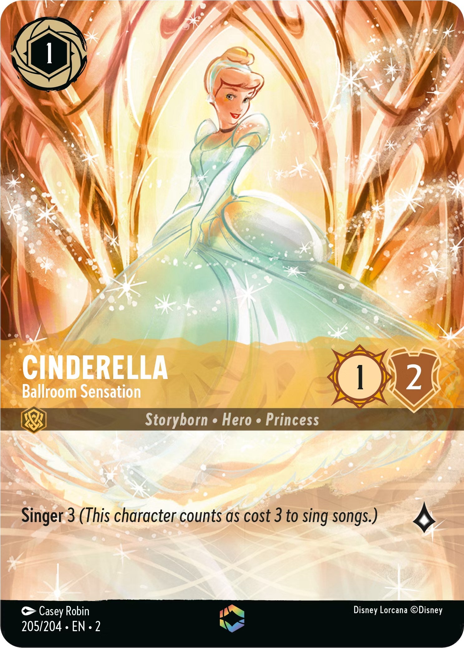 Cinderella - Ballroom Sensation (Enchanted) (205/204) [Rise of the Floodborn] | Fandemonia Ltd