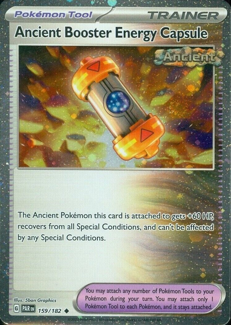 Ancient Booster Energy Capsule (159/182) (Cosmos Holo) [Scarlet & Violet: Paradox Rift] | Fandemonia Ltd