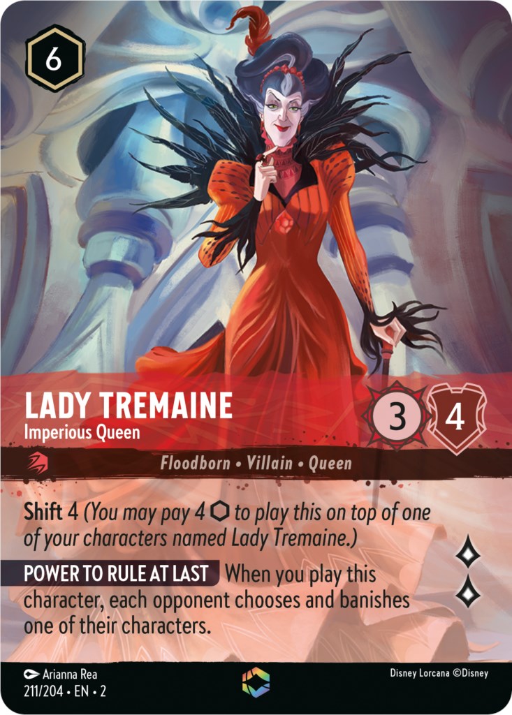 Lady Tremaine - Imperious Queen (Enchanted) (211/204) [Rise of the Floodborn] | Fandemonia Ltd