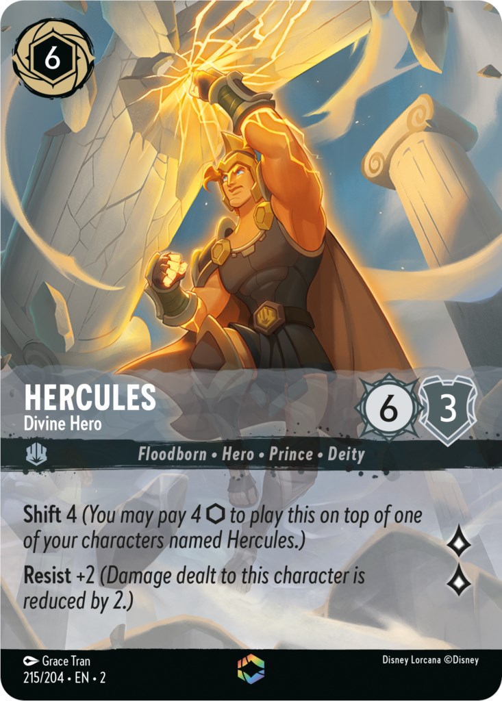Hercules - Divine Hero (Enchanted) (215/204) [Rise of the Floodborn] | Fandemonia Ltd