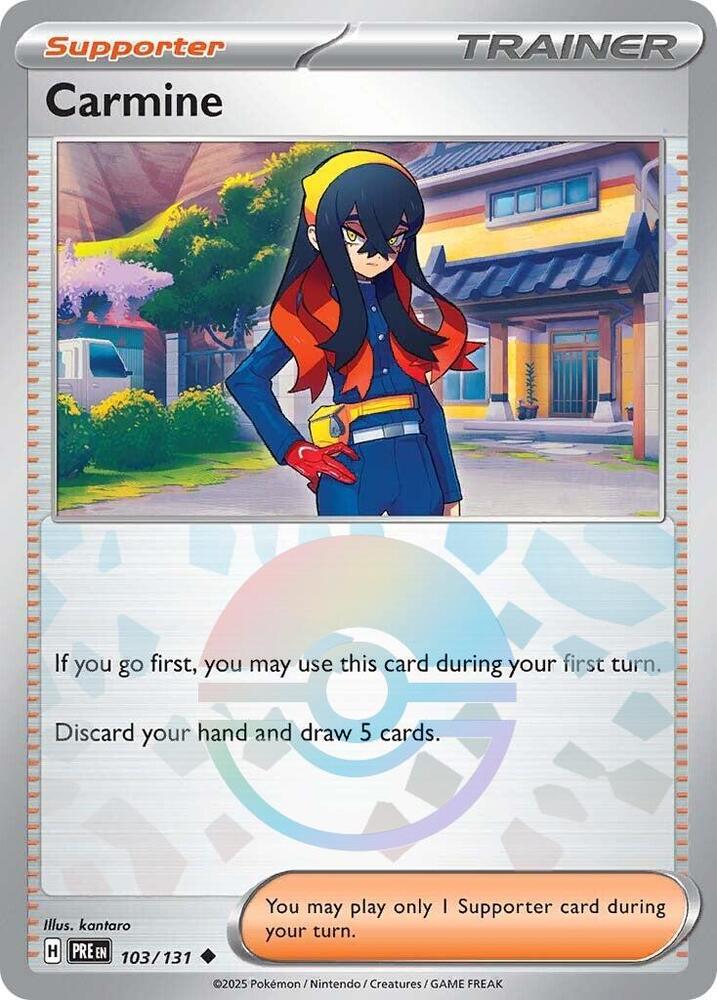 Carmine (103/131) (Poke Ball Pattern) [Scarlet & Violet: Prismatic Evolutions] | Fandemonia Ltd