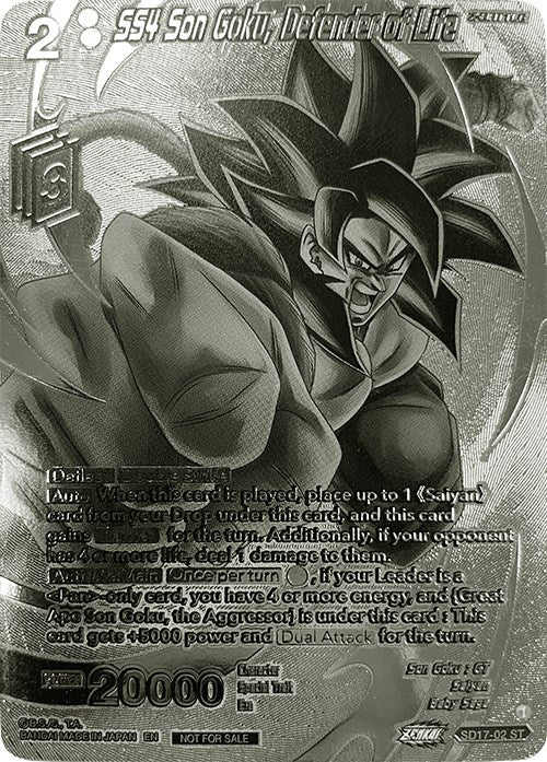 SS4 Son Goku, Defender of Life (2023 Offline Regionals Silver Print) (SD17-02) [Promotion Cards] | Fandemonia Ltd