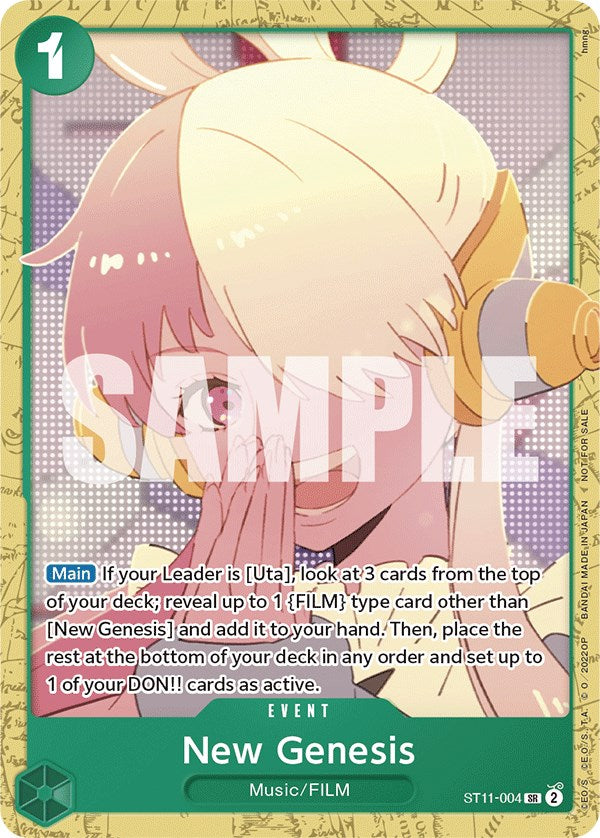 New Genesis (Starter Deck 11: Uta Deck Battle) [One Piece Promotion Cards] | Fandemonia Ltd