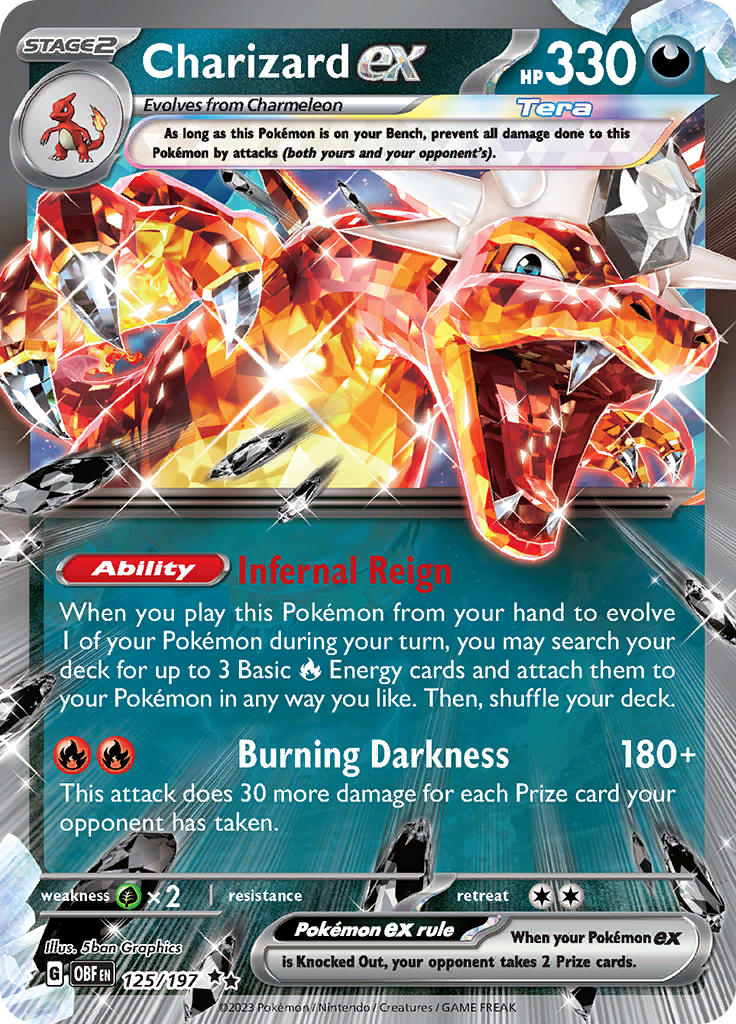 Charizard ex (125/197) [Scarlet & Violet: Obsidian Flames] | Fandemonia Ltd