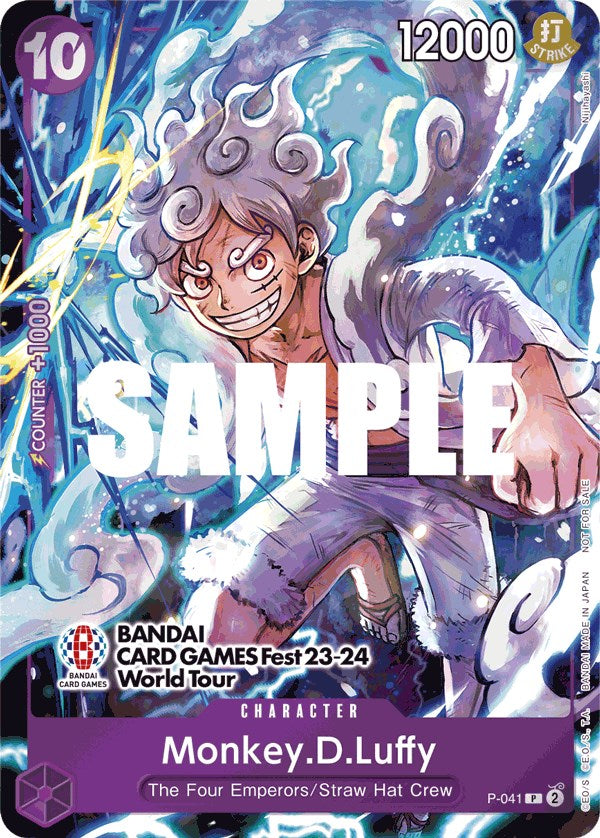 Monkey.D.Luffy (BANDAI CARD GAMES Fest 23-24 World Tour) [One Piece Promotion Cards] | Fandemonia Ltd