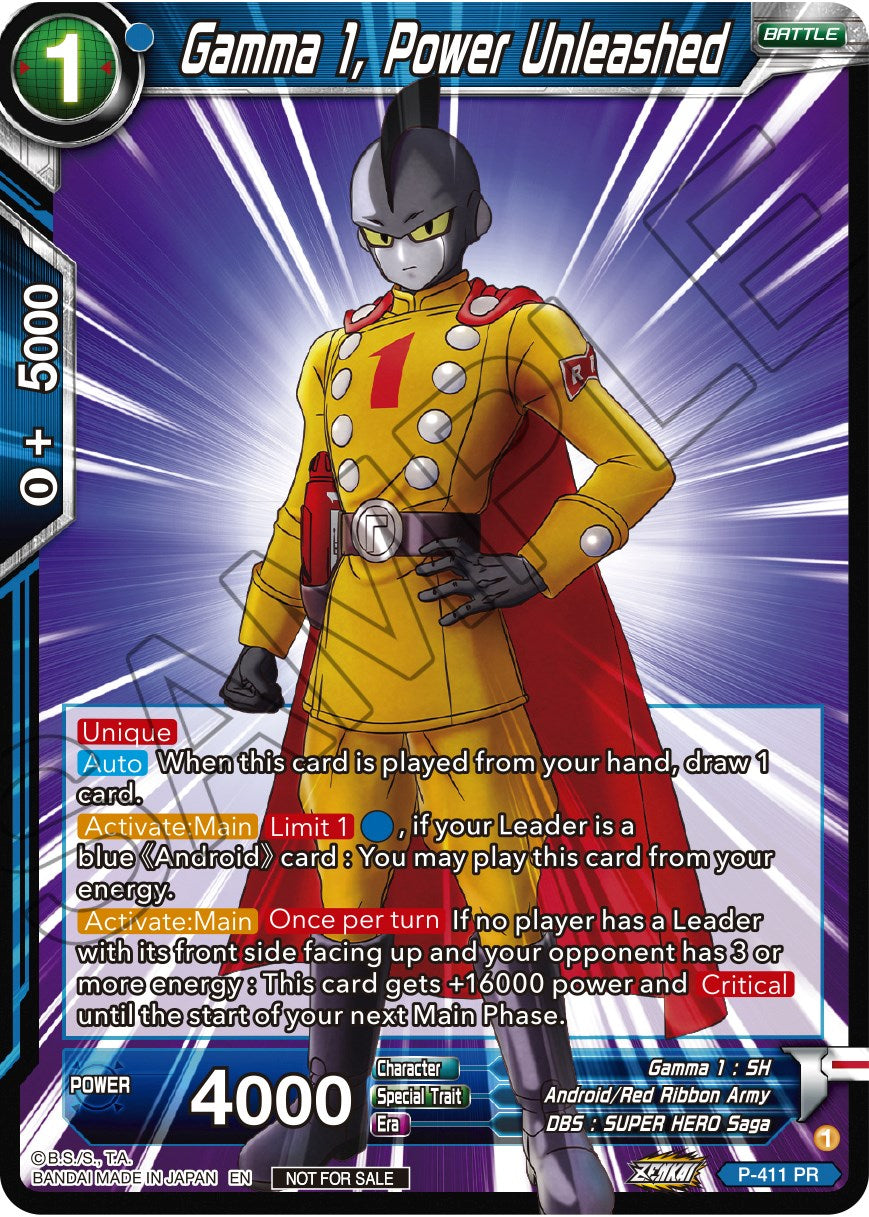 Gamma 1, Power Unleashed (Zenkai Series Tournament Pack Vol.1) (P-411) [Tournament Promotion Cards] | Fandemonia Ltd