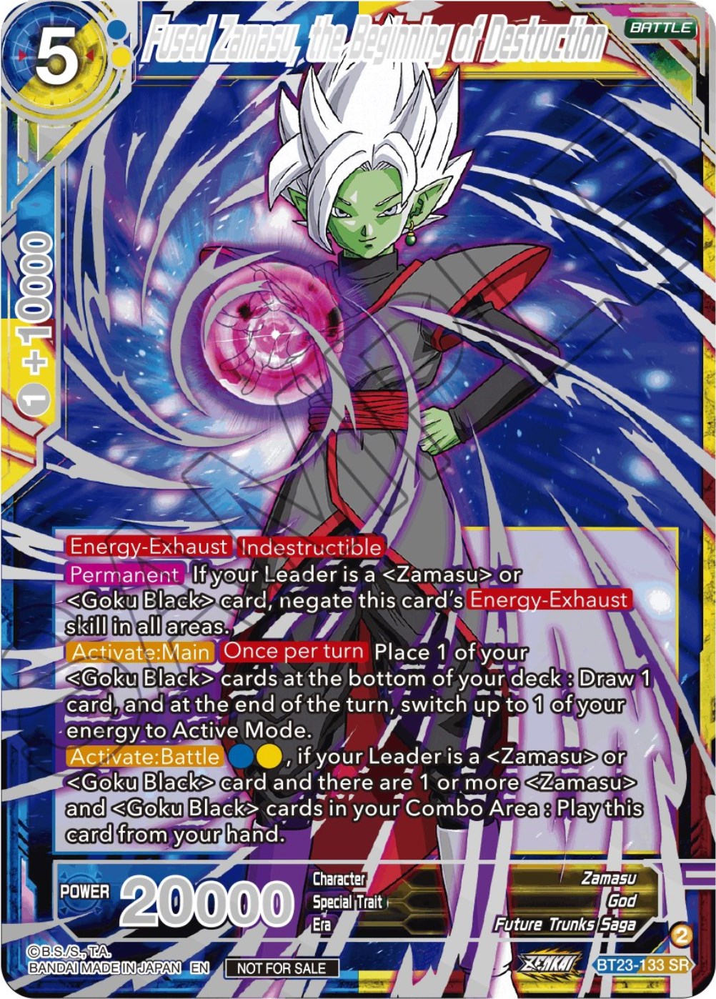 Fused Zamasu, the Beginning of Destruction (Championship 2023 Reward Alternate Art Card Set) (Holo) (BT23-133) [Tournament Promotion Cards] | Fandemonia Ltd