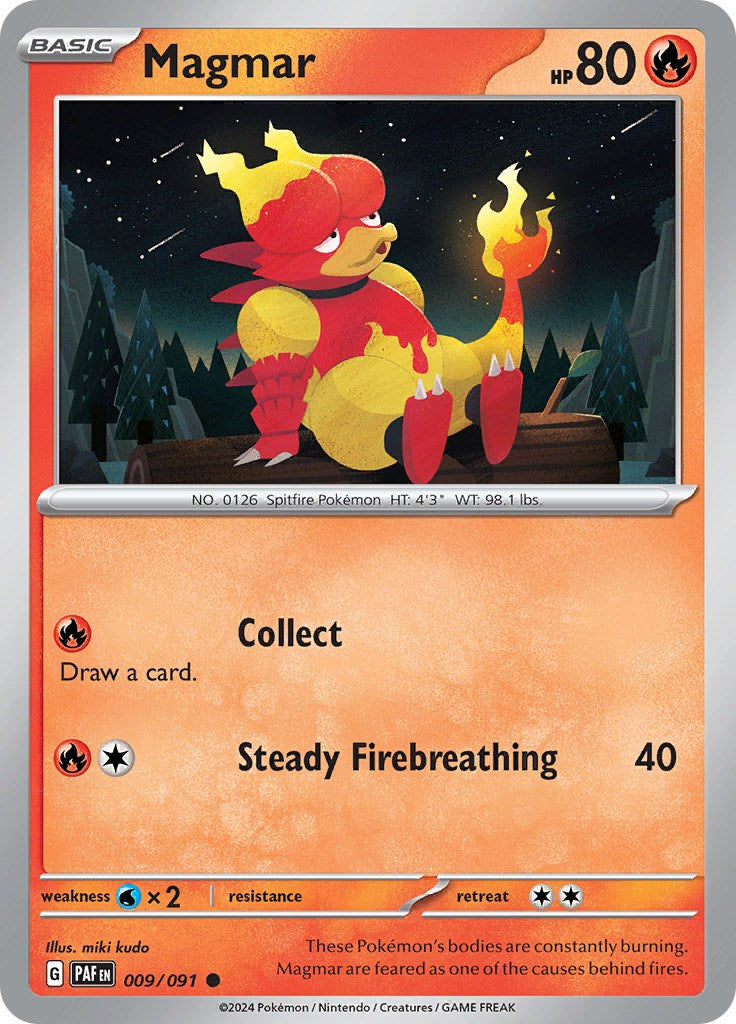 Magmar (009/091) [Scarlet & Violet: Paldean Fates] | Fandemonia Ltd