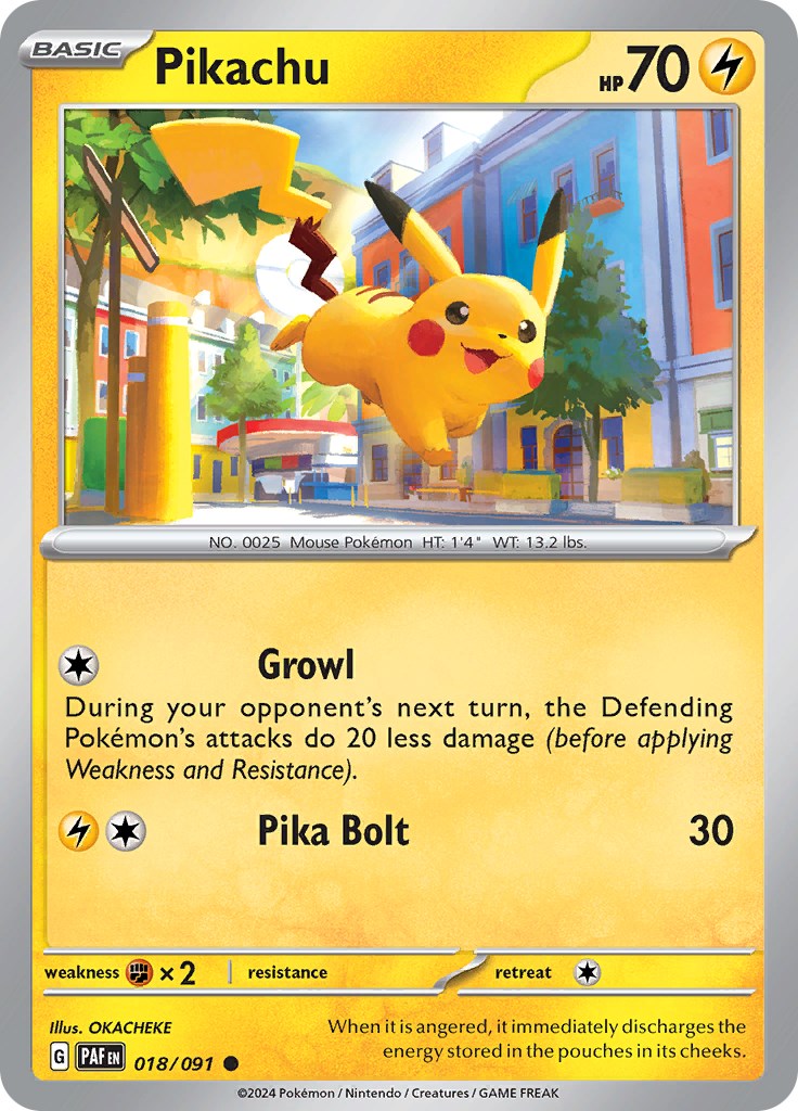 Pikachu (018/091) [Scarlet & Violet: Paldean Fates] | Fandemonia Ltd