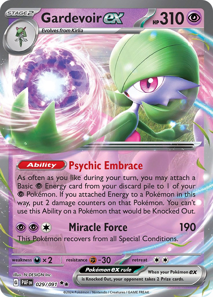 Gardevoir ex (029/091) [Scarlet & Violet: Paldean Fates] | Fandemonia Ltd