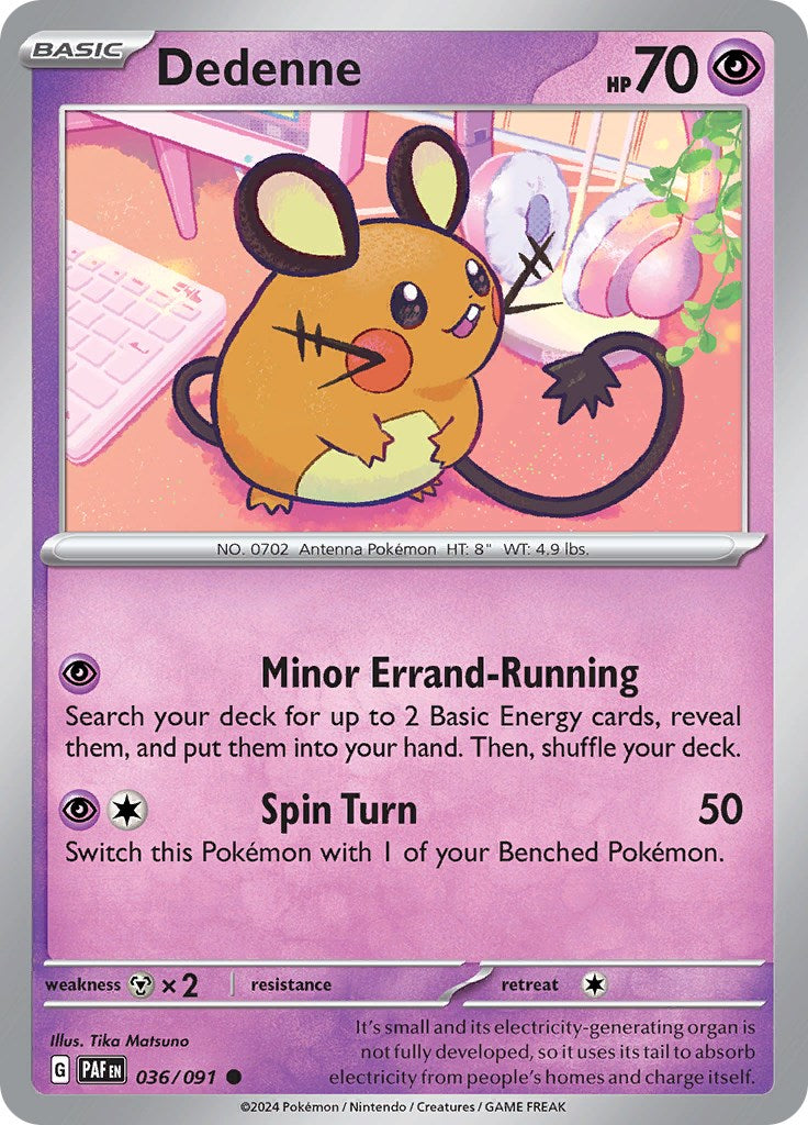 Dedenne (036/091) [Scarlet & Violet: Paldean Fates] | Fandemonia Ltd