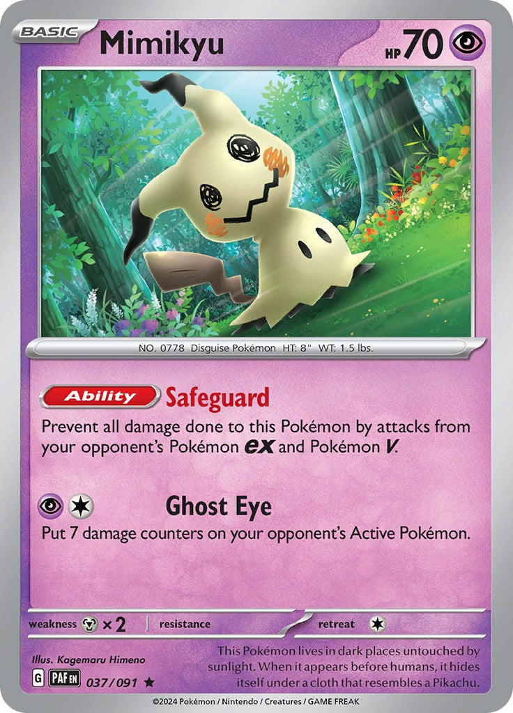 Mimikyu (037/091) [Scarlet & Violet: Paldean Fates] | Fandemonia Ltd