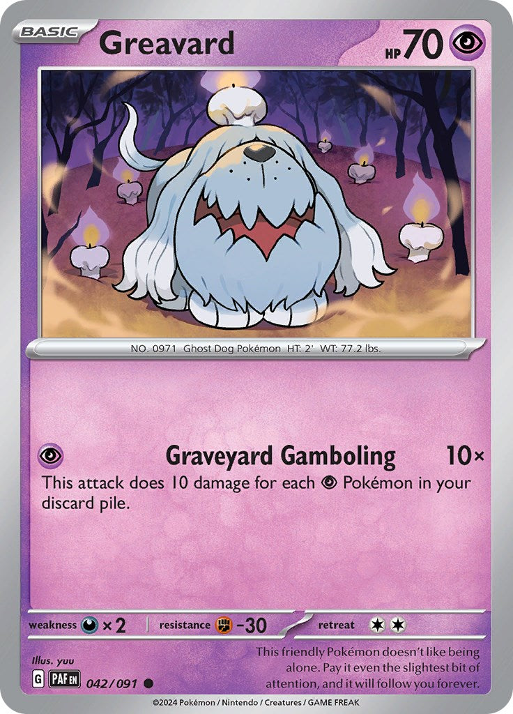 Greavard (042/091) [Scarlet & Violet: Paldean Fates] | Fandemonia Ltd