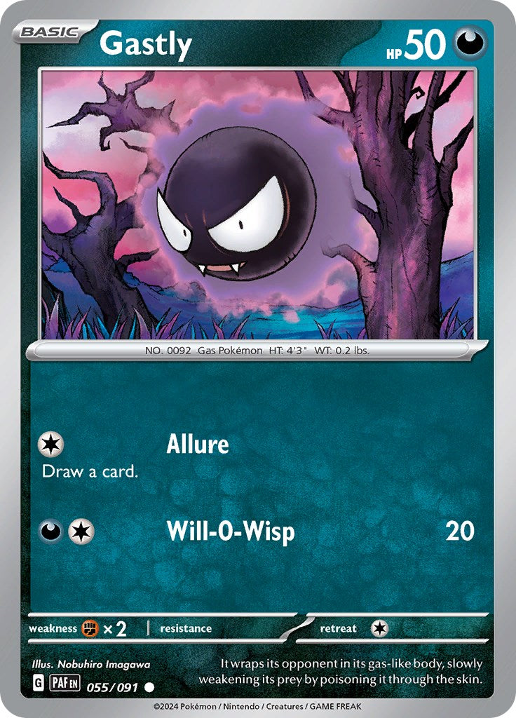 Gastly (055/091) [Scarlet & Violet: Paldean Fates] | Fandemonia Ltd