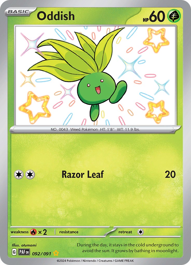 Oddish (092/091) [Scarlet & Violet: Paldean Fates] | Fandemonia Ltd