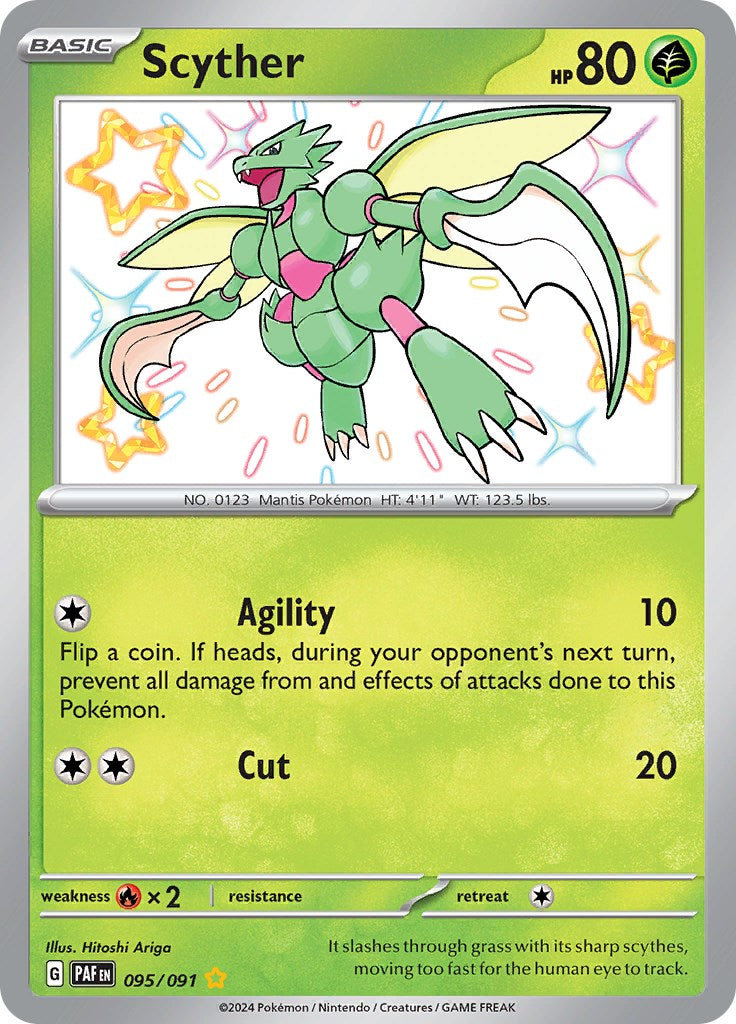 Scyther (095/091) [Scarlet & Violet: Paldean Fates] | Fandemonia Ltd